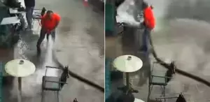 Esnaf şov yapayım derken kaos çıkardı