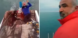 İşte alabora olan teknede can veren balıkçıların son görüntüleri