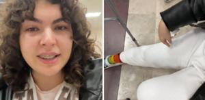 Ameliyatlı bacağı yüzünden uçağa alınmadı Üniversite öğrencisi gözyaşları içinde anlattı