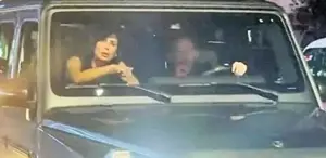 Sergen’in arabasında kucak kucağa yolculuk yapan kadından bomba paylaşım