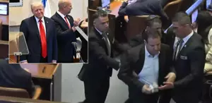 Trump’ı protesto eden vekiller bakın kim çıktı Netanyahu’ya da ders vermiş