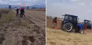 Evladının gözü önünde babayı darbettiler, kızının sesinin titrediği anlar kamerada
