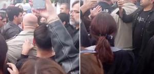 Liseyi karıştıran müstehcen fotoğraf Protesto sırasında arbede yaşandı