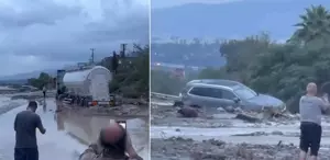 Hatay’da sağanak yağış heyelana neden oldu Otoyol kapandı, okullar tatil edildi