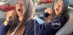 Genç kadının bir anda ağzı kaymaya başladı Tek bir nedeni var