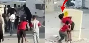Komşular silahlı kavgaya tutuştu, çocuklar böyle saklandı