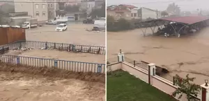 Bir ilimiz sele teslim Yollar göle döndü, vatandaşlar önlem almayan belediyeye tepkili