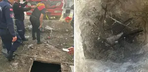 Nar toplamak isterken canından oluyordu Kuyuya düşen 5 yaşındaki çocuk kurtarıldı