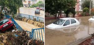 İzmir’de Sel: Araçlar Mahsur Kaldı