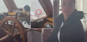 Teknede korku dolu anlar Yaşadığı panik Bengü’nün yüzüne yansıdı