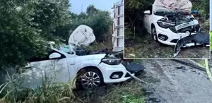 Yağışlı hava kazaya neden oldu Bilanço ağır