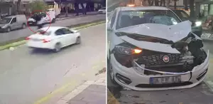 Cinayet gibi kaza Arabanın çarptığı yaşlı kadın metrelerce savruldu