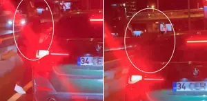 Trafik magandası çocuklu kadını darp etti