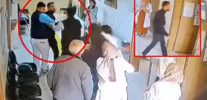 Kadın doktora çirkin saldırı Sesi duyanlar hemen odaya koştu