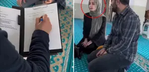 Gelin, imam nikahı sırasında hocanın sorusuna kızdı: Yaz artık