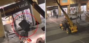 Akıllara durgunluk veren soygun İş makinesi ile ATM çaldılar