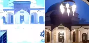 569 yıllık camiye yıldırım düştü