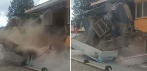 Deprem geçti ama tehlike bitmedi Korku dolu anlar kamerada