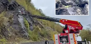 Kayalıklardan sarkan kablolar korkuttu 19 yıllık gerçek ortaya çıktı