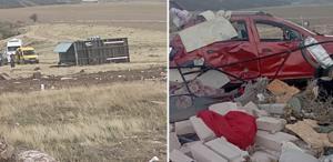 Ankara’da fırtına nedeniyle konteyner devrildi: 1 ölü, 3 yaralı