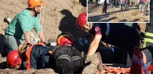 Yol yapım çalışmasında 30 metrelik kuyuya düşen işçi öldü