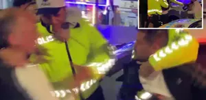 Alkollü sürücü kimlik isteyen şube müdürüne tekme attı