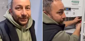 Çöken binada hayatını kaybeden babadan geriye bu görüntüler kaldı