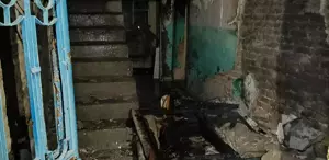 Alkollü adam evini ateşe verdi