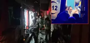 İstanbul’un göbeğinde büyük panik 4 kişi mahsur kaldı