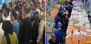 Sıranın sonu görünmedi Kilosu 50 liraya düştü, duyan markete akın etti
