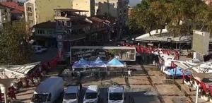 O şehrimizde kuşlar bir anda havalanıp kaçtı Kameralar anbean kaydetti