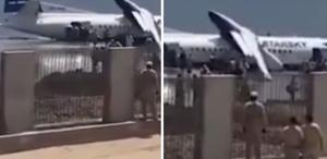 Okyanusa acil iniş yapan uçaktan böyle tahliye edildiler