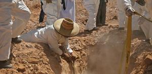 Çete üyesi sanılarak öldürülen madencilerin cesetleri gizli mezarda bulundu