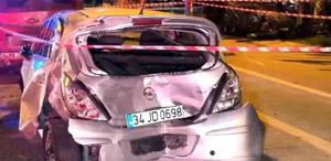 Kartal’da takla atan araçta 2 kişi ağır yaralandı