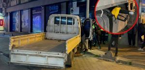İstasyonda yakıt alırken polisi gördü, kaçarken direğe çarptı