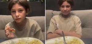 Çocuğuna domuz eti yediren baba tepki çekti