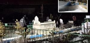 Erzurum’da mezarlıkta poşete sarılı cenin bulundu