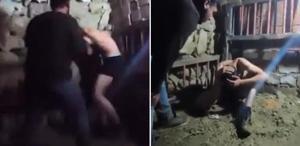 İç çamaşırına kadar soyduğu çocuğa ahırda işkence etti