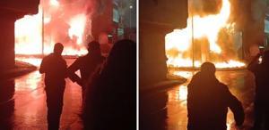 Bağcılar’da 4 katlı tekstil fabrikası alev alev yandı