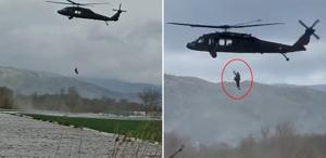 Bir hafta damda mahsur kaldı Muhtar tesadüfen fark etti, film gibi operasyon başladı