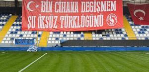 Maça damga vuran pankart