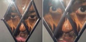 Gecenin köründe kapısında bu manzarayı gördü