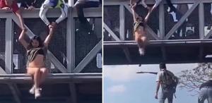 İntihar etmek isteyen genç kadın için seferber oldular