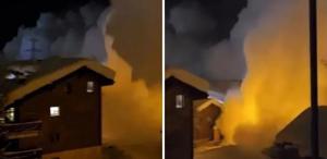 Çığ, koca köyü saniyeler içinde yuttu