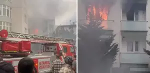 Maltepe’de 4 katlı binada yangın Mahsur kalan 4 kişi kurtarıldı