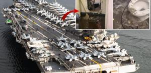 Trump’ın İran saldırısı için gönderdiği geminin rezilliğine bakın Personel canından bezdi