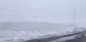 Türkiye’nin en kurak ilçesine lapa lapa kar yağdı