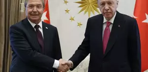 Cumhurbaşkanı Erdoğan, KKTC Başbakanı Üstel’i kabul etti