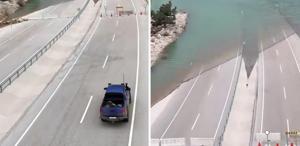 Türkiye’nin en işlek yollarından Bir yerden sonra deniz başlıyor