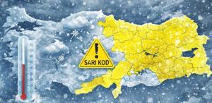 Soğuk hava yurdu terk etmiyor 21 ilimize “sarı“ alarm verildi, ikisi birden vuracak